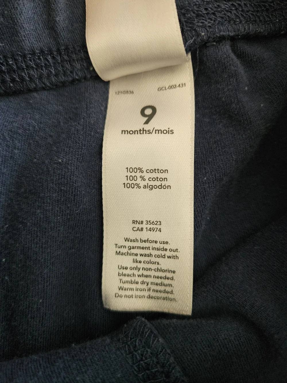 Carter's Cotton Pants 9 Months
